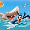 Goofy-and-the-shark-paint-by-number