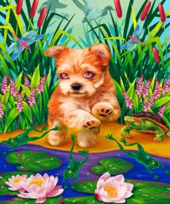 Morkie Dog Paint by numbers
