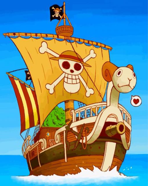 One Piece Ship Paint by numbers