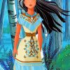Pocahontas Princess Paint by numbers