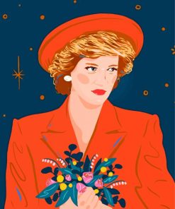Princess Diana Illustration Paint by number