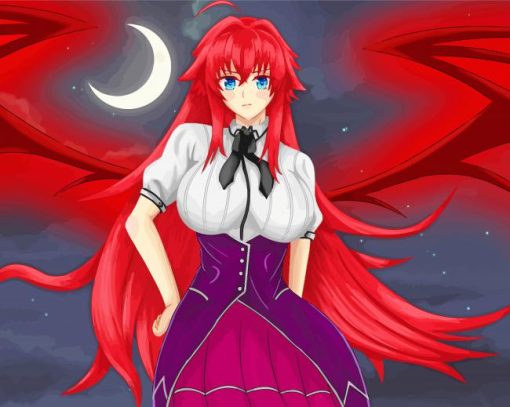 Rias-Gremory-paint-by-numbers