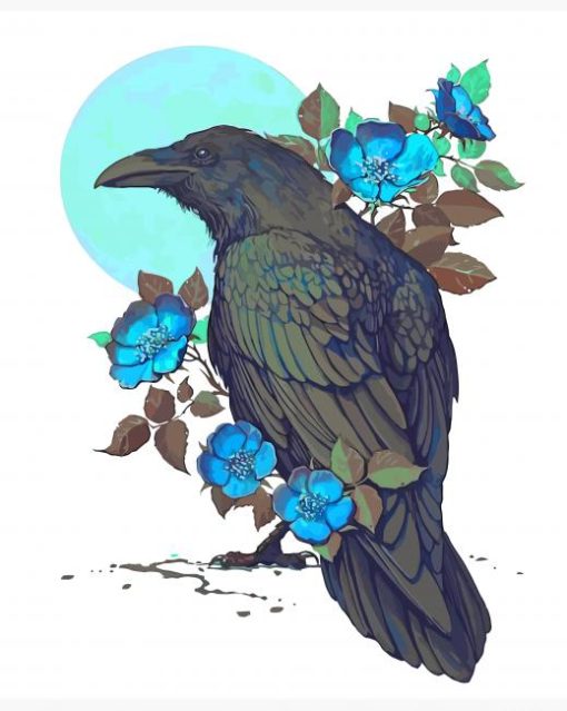 aesthetic-crow-paint-by-number