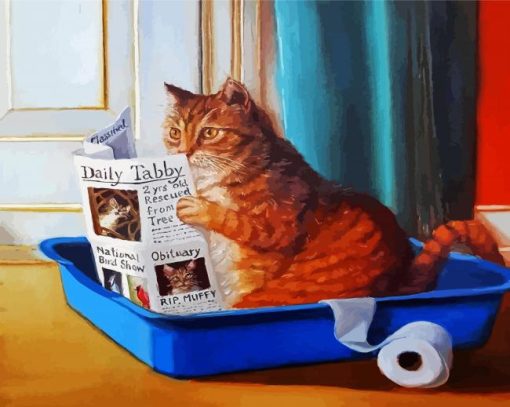 kitty-reading-the-newspaper-paint-by-number