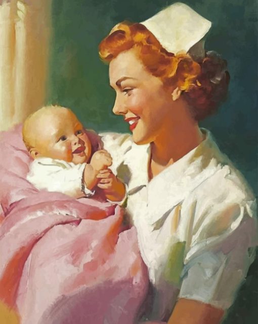 nurse-and-a-newborn-paint-by-numbers