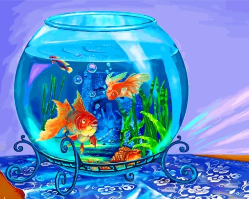 Aesthetic Fish Tank Paint by numbers