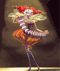 Anime Circus Girl Paint by numbers