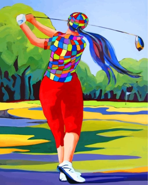Golf Player Paint by numbers