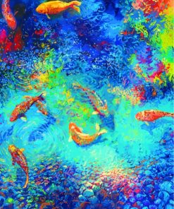 Koi Fish Art Paint by numbers