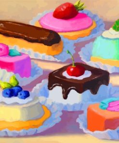 Sweet Cakes Paint by numbers
