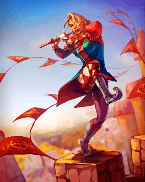 Female Bard Paint by numbers
