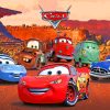 Lightning Mcqueen And Friends Paint by numbers