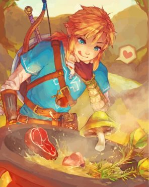 link-breath-of-the-wild-cooking-paint-by-numbers