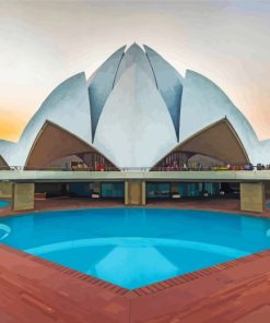 lotus-temple-india-paint-by-numbers