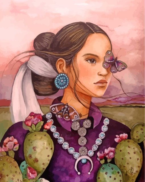 navajo--woman-paint-by-numbers