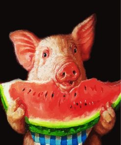 pig-eating-watermelon-paint-by-numbers