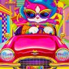 pink-kitty-driving-a-car-paint-by-numbers