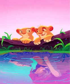 simba-and-nala-paint-by-numbers