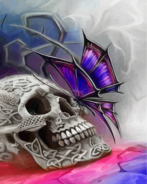 skull-butterfly-paint-by-numbers