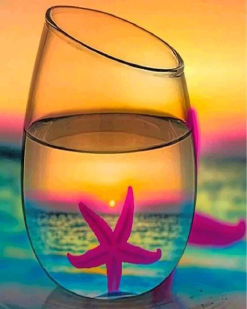 starfish-in-a-glass-paint-by-numbers