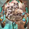 wolves-with-dream-catchers-paint-by-numbers