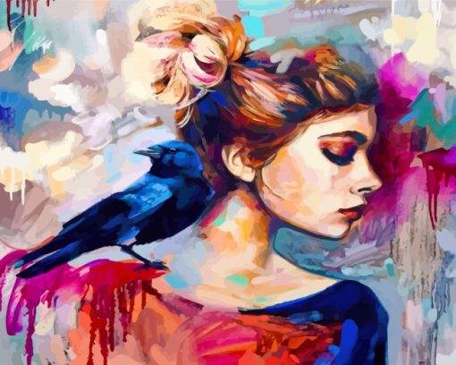 woman-and-bird-paint-by-numbers