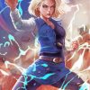 Android 18 Art Paint by numbers