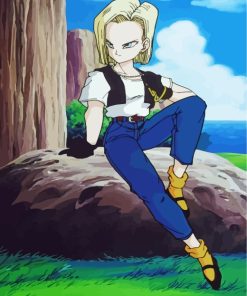 Android 18 Paint by numbers