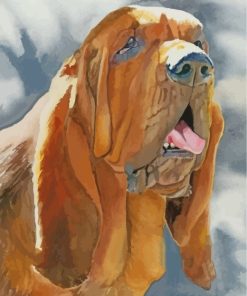 Bloodhound Dog Art Paint by numbers