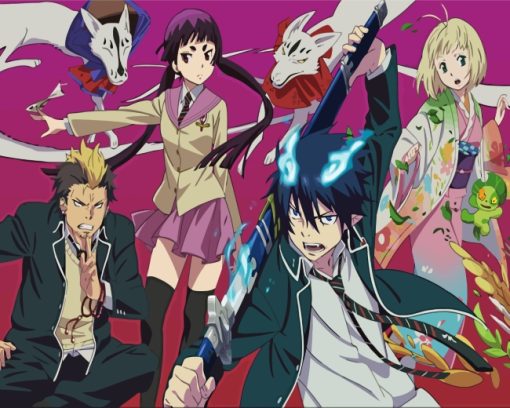 Blue Exorcist Anime Characters Paint by numbers