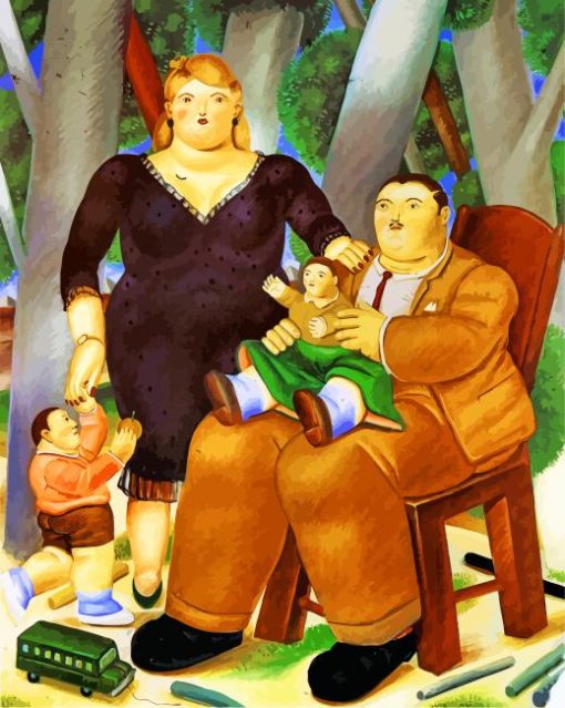 Botero Classy Family Paint by numbers