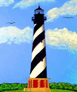 Cape Hatteras Lighthouse Paint by numbers