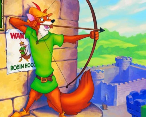 Disney Robin Hood Paint by numbers