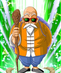 Dragon Ball Z Master Roshi Paint by numbers