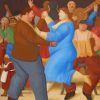 Fat Couple Dancing Paint by numbers