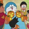 Halloween Doraemon Paint by numbers