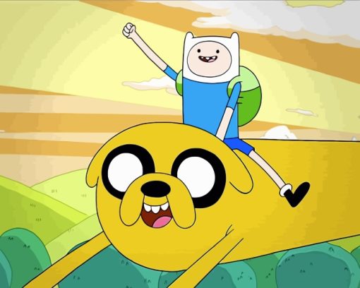 Jack The Dog And Finn The Human Paint by numbers