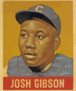 Josh Gibson Baseball Paint by numbers
