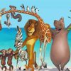 Madagascar Animated Film Paint by numbers
