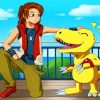 Masaru And Agumon Paint by numbers