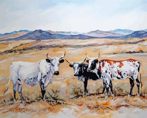 Nguni Herd Paint by numbers