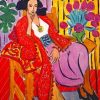 Odalisque In Red Jacket Paint By Numbers