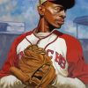 Satchel Paige Baseball Paint by numbers