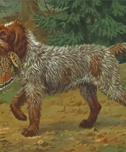 Wirehaired Pointing Griffon Hunting Paint by numbers