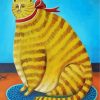 Yellow Fat Cat Paint by numbers