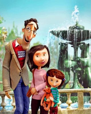 Coraline And Her Family Paint by numbers