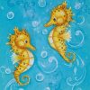 Cute Yellow SeahorseS Paint by numbers