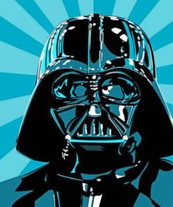 Darth Vader Illustration paint by numbers