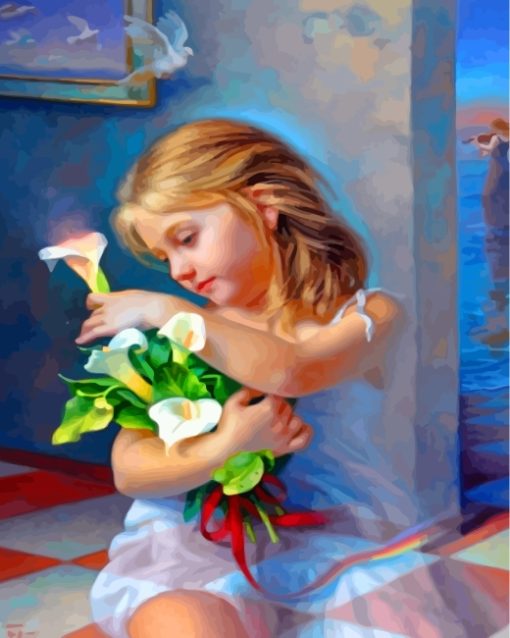 girl-holding-flowers-paint-by-numbers