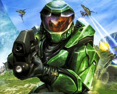Halo Game Paint by numbers